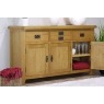Cotswold Rustic Oak Large 3 Door Sideboard - 137cm Wide Cotswold Rustic Oak Large 3 Door Sideboard - 137cm Wide