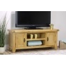Cotswold Rustic Oak Large TV Stand 120cm Wide Cotswold Rustic Oak Large TV Stand 120cm Wide