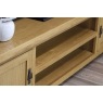 Cotswold Rustic Oak Large TV Stand 120cm Wide Cotswold Rustic Oak Large TV Stand 120cm Wide