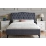 Rosalie Fabric Bed Frame in Dark Grey Rosalie Fabric Bed Frame in Dark Grey