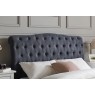Rosalie Fabric Bed Frame in Dark Grey Rosalie Fabric Bed Frame in Dark Grey