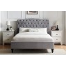 Rosalie Fabric Bed Frame in Light Grey