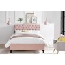 Rosalie Fabric Bed Frame in Pink Rosalie Fabric Bed Frame in Pink