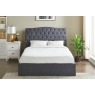 Rosalie Fabric Ottoman Storage Bed Frame in Dark Grey Rosalie Fabric Ottoman Storage Bed Frame in Dark Grey