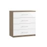 Calgary High-Gloss 4 Drawer Chest of Drawers