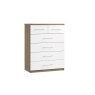 Calgary High-Gloss 4 + 2 Drawer Chest of Drawers