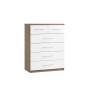 Maysons Furniture Calgary High-Gloss 4 + 2 Drawer Chest of Drawers