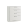 Maysons Furniture Milly High-Gloss 4 Drawer Chest of Drawers with Deep Drawer