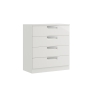 Maysons Furniture Milly High-Gloss 4 Drawer Chest of Drawers