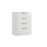 Milly High-Gloss 4 Drawer Midi Chest of Drawers