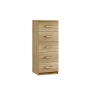Maysons Furniture Malena 5 Drawer Narrow Chest of Drawers