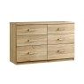 Malena 6 Drawer Twin Chest of Drawers Malena 6 Drawer Twin Chest of Drawers