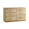 Maysons Furniture Malena 6 Drawer Twin Chest of Drawers