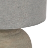 Libra Online DPD Baslow Etched Grey Large Ceramic Lamp with Shade