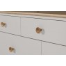 Vida Living Marlow Wide Chest of 7 Drawers in Cashmere Oak and Taupe Vida Living Marlow Wide Chest of 7 Drawers in Cashmere Oak and Taupe