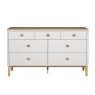 Vida Living Marlow Wide Chest of 7 Drawers in Cashmere Oak and Taupe Vida Living Marlow Wide Chest of 7 Drawers in Cashmere Oak and Taupe