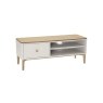 Vida Living Marlow TV Stand in Cashmere Oak and Taupe