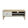 Vida Living Marlow TV Stand in Cashmere Oak and Taupe Vida Living Marlow TV Stand in Cashmere Oak and Taupe