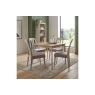 Vida Living Marlow 90cm Dining Table Set with 4 Chairs in Cashmere Oak and Taupe