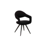 Baker Furniture Jasmine Boucle Fabric Black Dining Chair