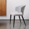 CLEARANCE - Belle Boucle Grey Fabric Occasional Dining Chair CLEARANCE - Belle Boucle Grey Fabric Occasional Dining Chair