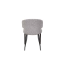 Baker Furniture Belle Boucle Grey Fabric Occasional Dining Chair