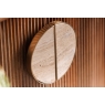Baker Furniture Arcadia Mango Wood Highboard with Travertine Gold Handles