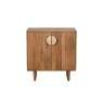 Eden Mango Wood Highboard with Travertine Gold Handles Eden Mango Wood Highboard with Travertine Gold Handles