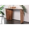 Eden Mango Wood Console Table with Travertine Tops Eden Mango Wood Console Table with Travertine Tops