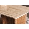Eden Mango Wood Coffee Table with Travertine Tops Eden Mango Wood Coffee Table with Travertine Tops