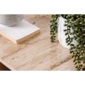 Eden Mango Wood Lamp Table with Travertine Tops Eden Mango Wood Lamp Table with Travertine Tops
