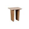 Eden Mango Wood Lamp Table with Travertine Tops Eden Mango Wood Lamp Table with Travertine Tops