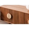 Eden Mango Wood TV Unit with Travertine Gold Handles Eden Mango Wood TV Unit with Travertine Gold Handles