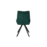 Baker Furniture Brooke Green Recycled Velvet Dining Chair with Diamond Stitching
