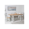 Kettle Interiors Eton Painted Grey Oak 1.2m Extending Dining Table