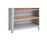 Kettle Interiors Eton Painted Grey Oak Small Wide Bookcase