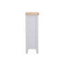 Kettle Interiors Eton Painted Grey Oak Small Wide Bookcase