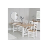Kettle Interiors Eton Painted White Oak 1.8m Extending Dining Table
