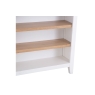 Kettle Interiors Eton Painted White Oak Small Wide Bookcase