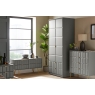 Welcome Furniture 4 Drawer Bed Box Chest of Drawers with Cube Panel Design