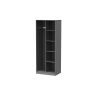 Welcome Furniture Open Shelf Wardrobe with Cube Panel Design
