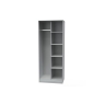 Welcome Furniture Open Shelf Wardrobe with Cube Panel Design
