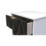 Welcome Furniture 2 Drawer Bedside Table with Diamond Panel Design