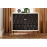 3 Drawer Chest of Drawers with Diamond Panel Design