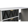 Welcome Furniture Dressing Table Desk with Diamond Panel Design