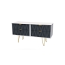 Welcome Furniture 4 Drawer Bed Box Chest of Drawers with Diamond Panel Design