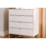4 Drawer Chest of Drawers in Marble or Pewter Finish