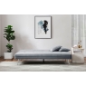 Kyoto June Click Clack Grey Sofa Bed with Deep Tufting