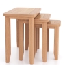 Heritage Arlo Natural Oak Nest of 3 Tables