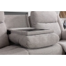 Sofa Source Ireland Ellena Plush Silver 3 Seater Recliner Sofa with Table